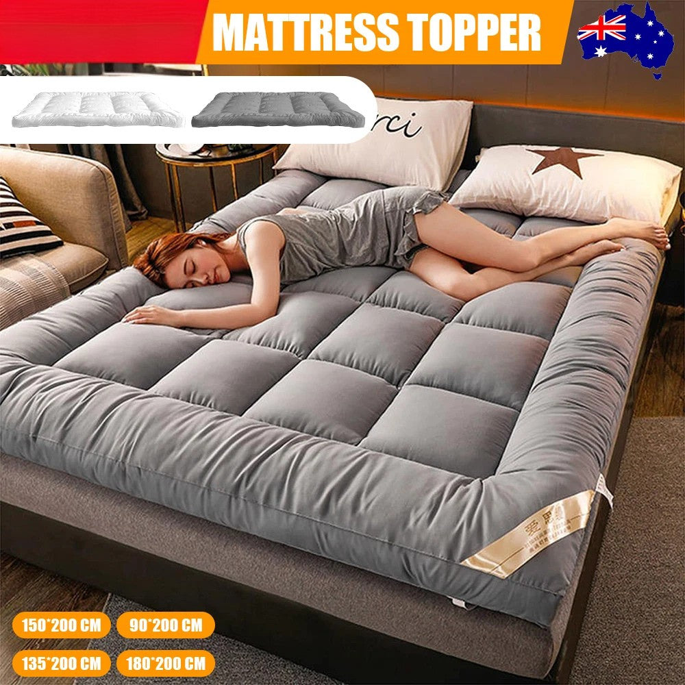 Luxury Pillowtop Mattress Topper – 10cm Thick for 5-Star Comfort Aussie Vital Supplies