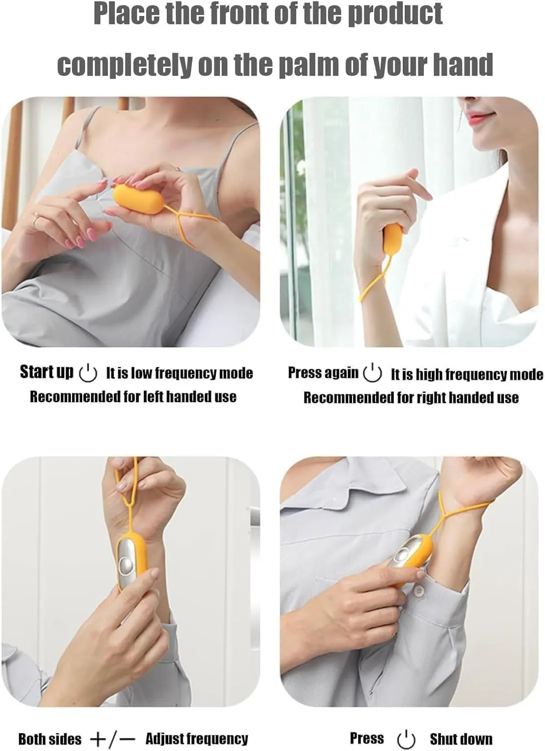 Step-by-step guide on how to use the Calm Carry device