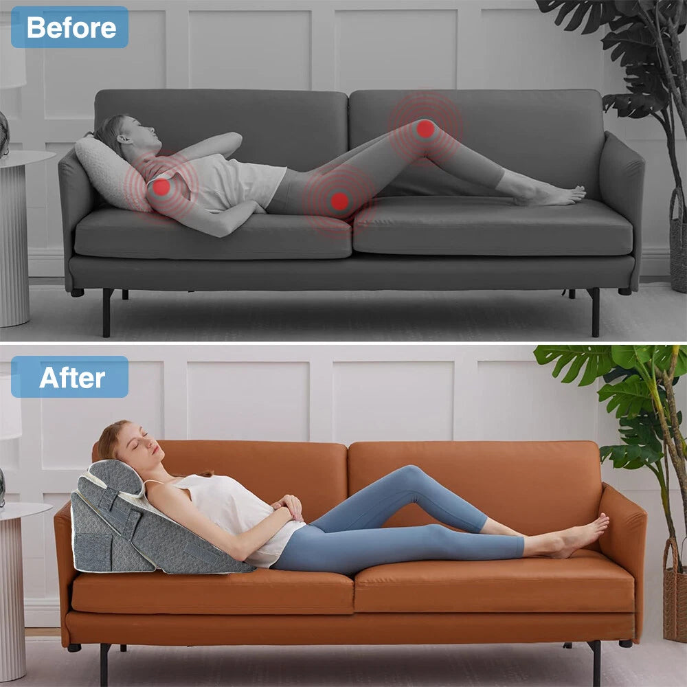 Adjustable Bed Wedge 3PCS Pillow Set