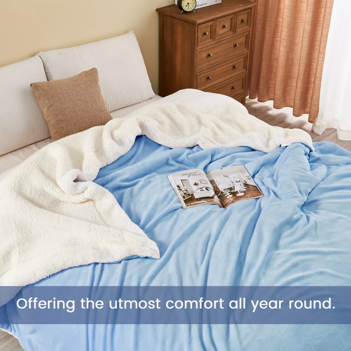 Winter Fleece Blanket – Sherpa Throw Blanket for Couch & Bed