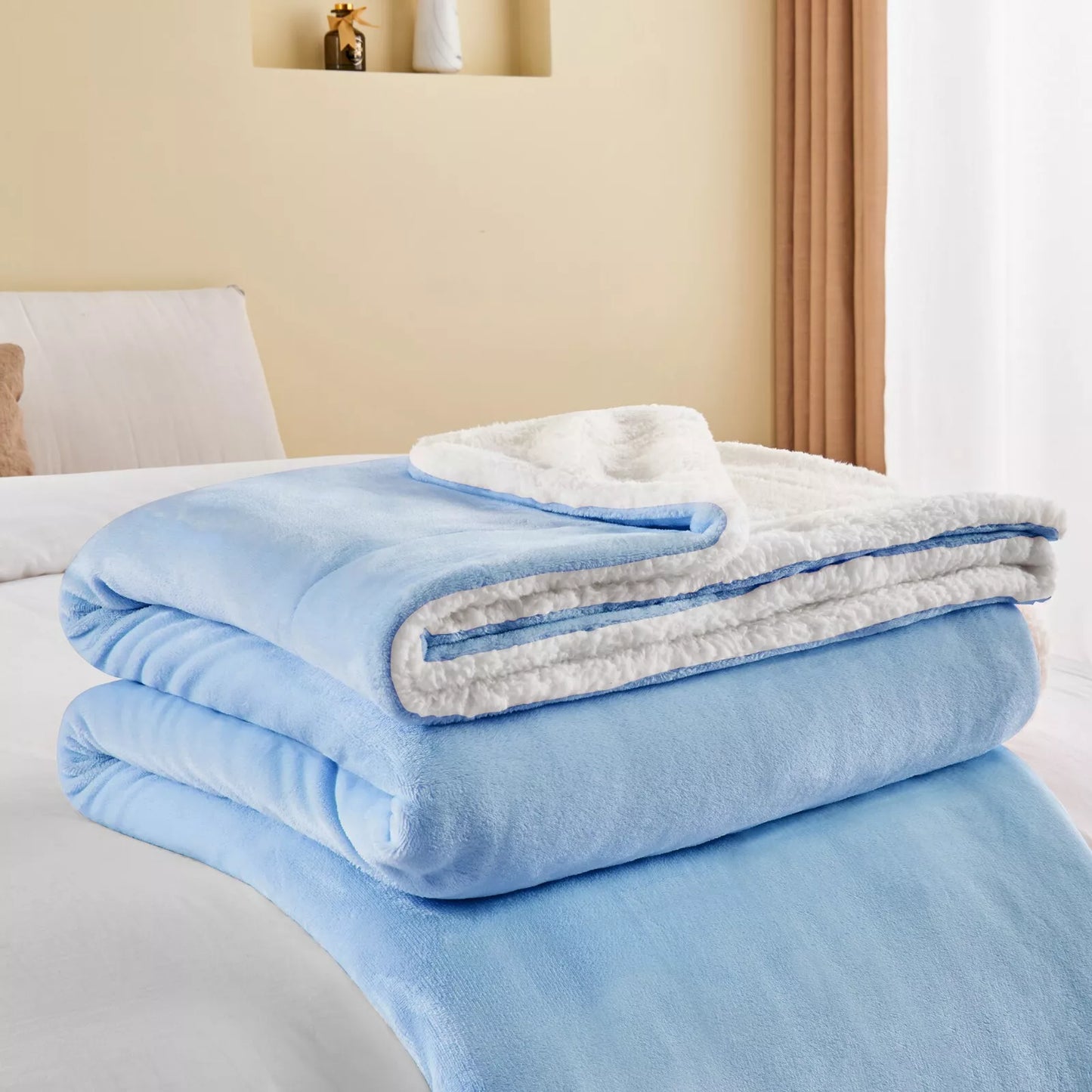 Winter Fleece Blanket – Sherpa Throw Blanket for Couch & Bed