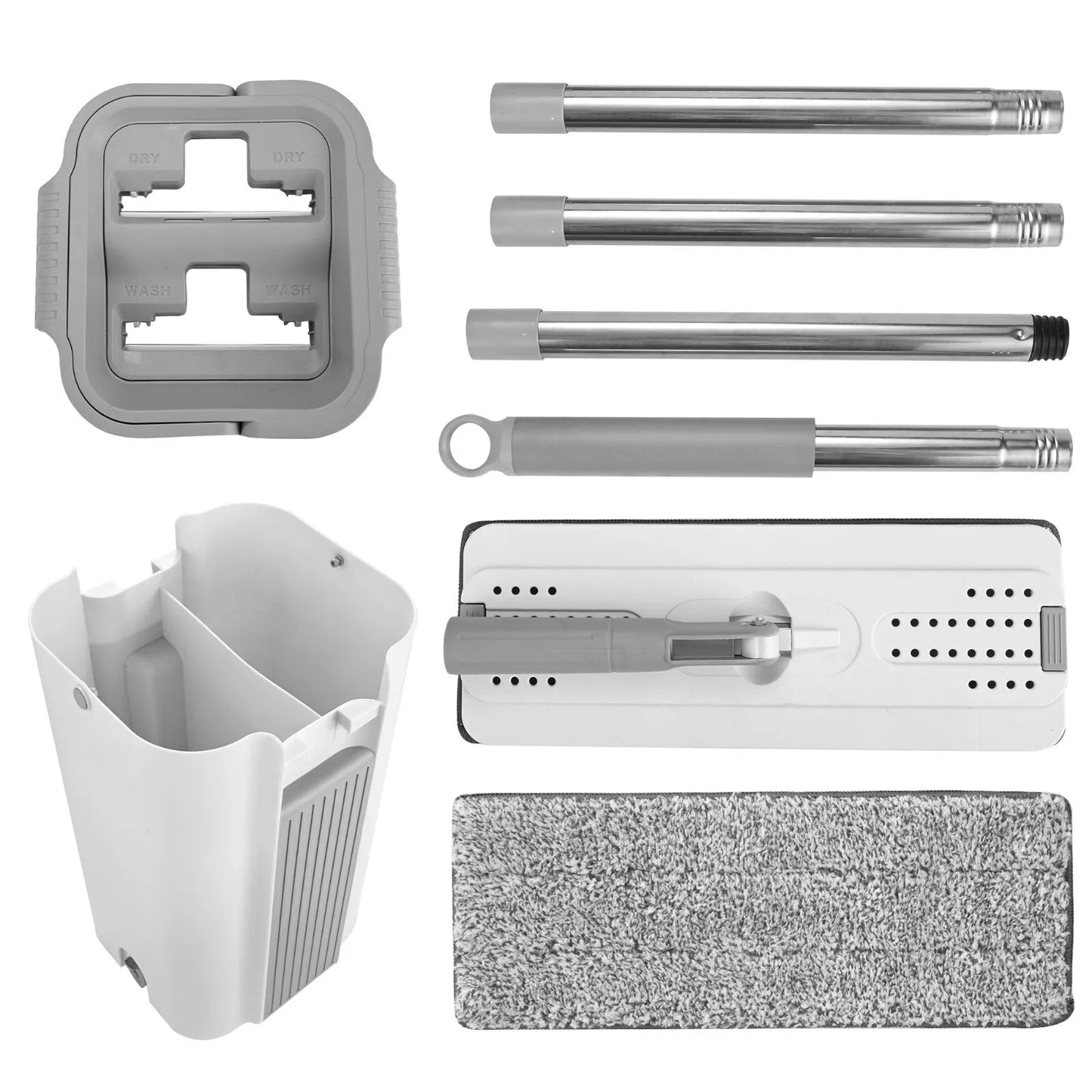 Hands-Free Flat Mop & Bucket Set Aussie Vital Supplies