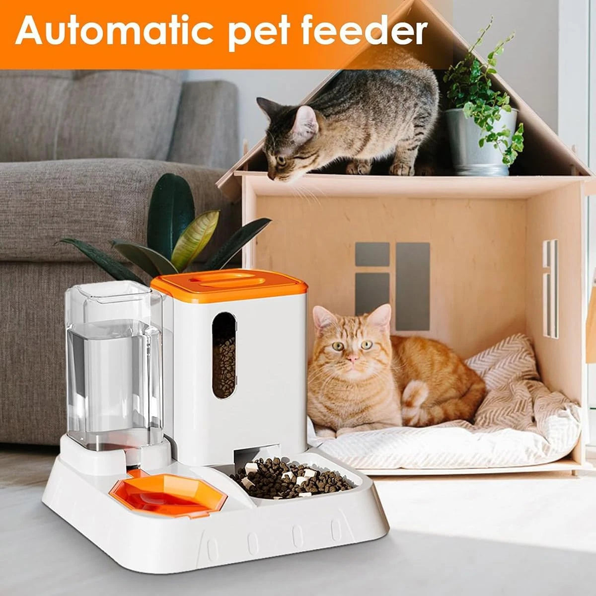 2-in-1 Dog & Cat Feeder Station