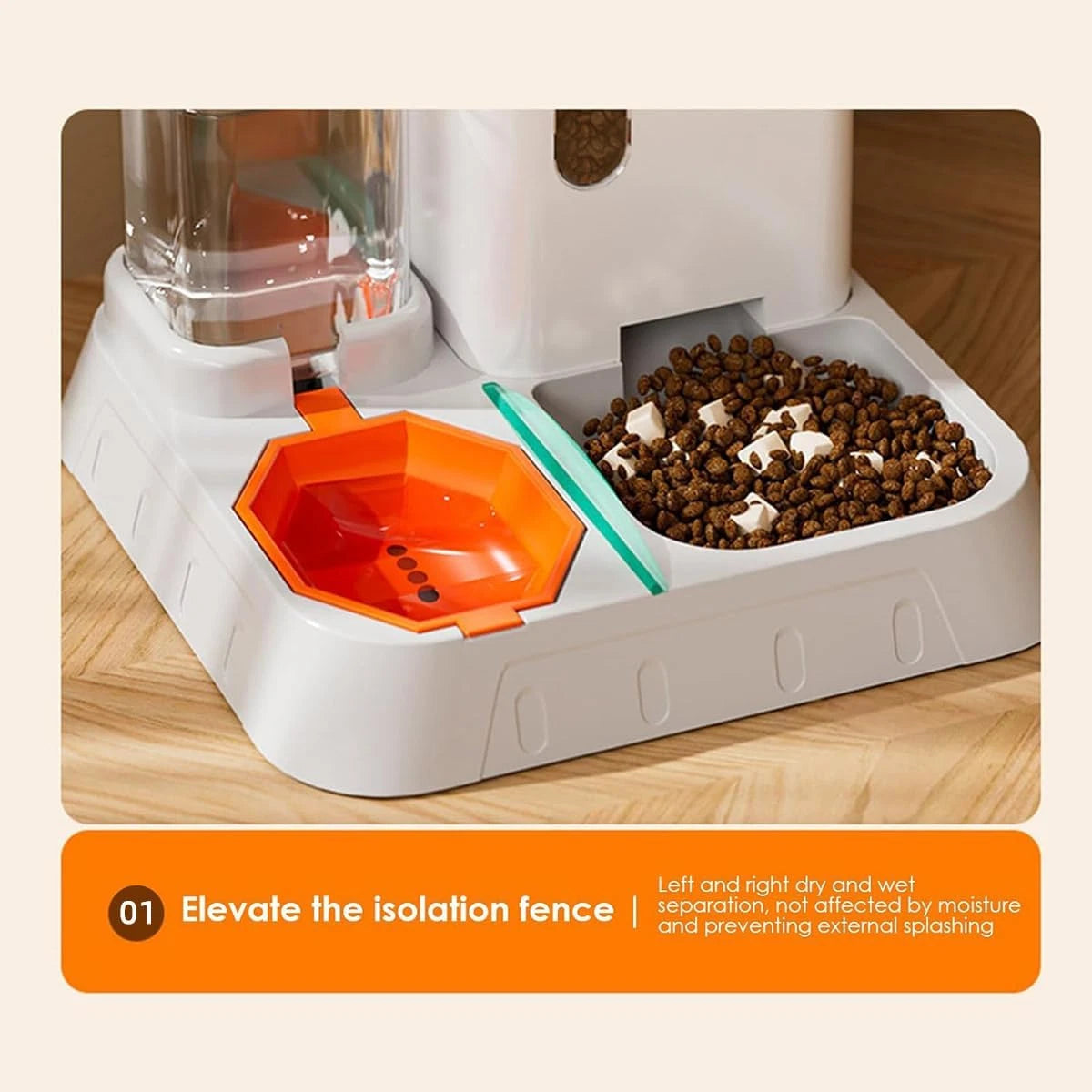 2-in-1 Dog & Cat Feeder Station