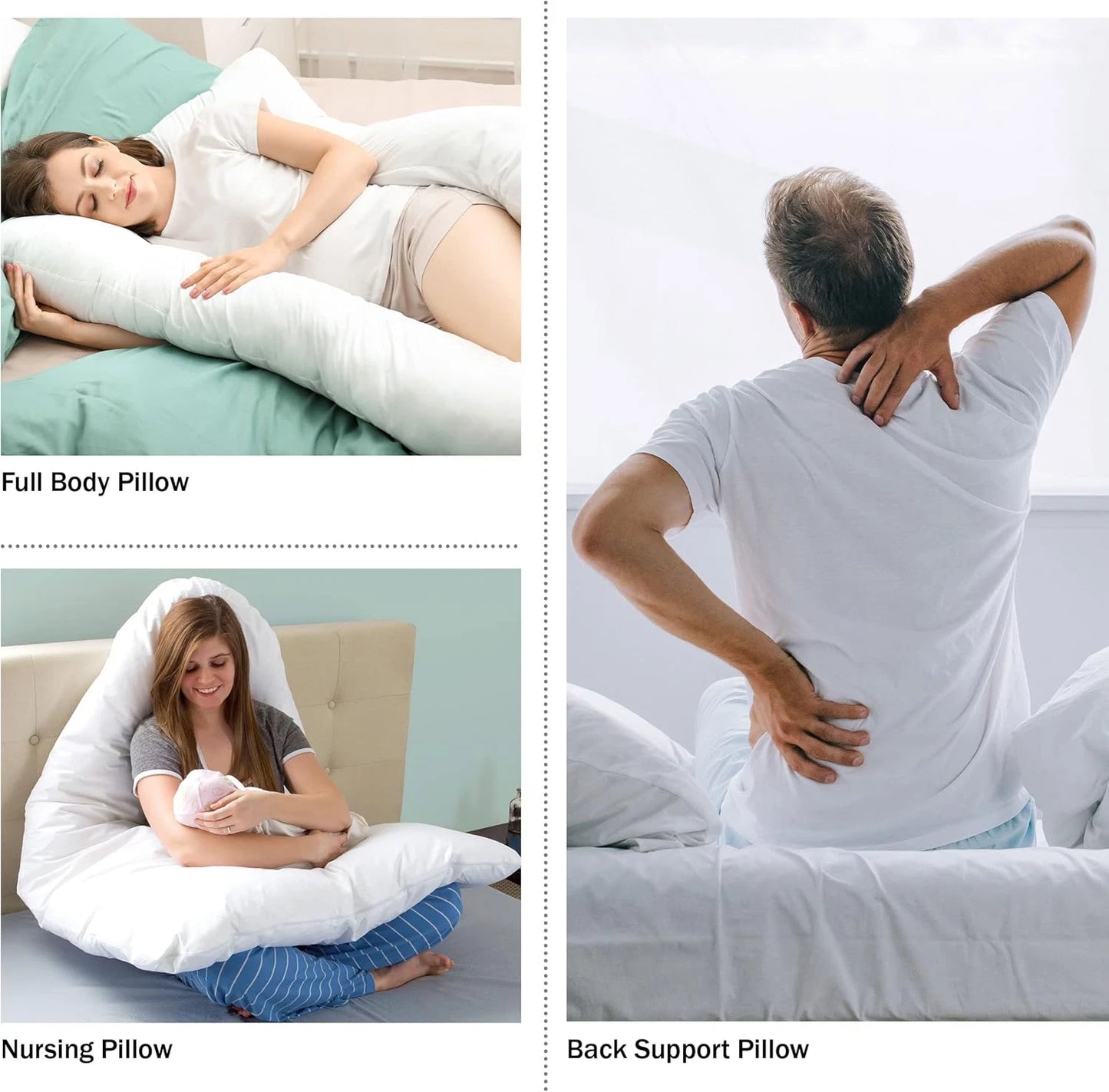 Pregnancy Pillow – Full Body Maternity & Nursing Support Aussie Vital Supplies