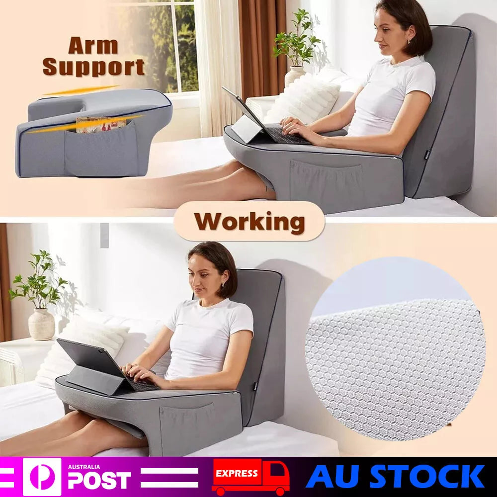 Reading Pillow Lap Desk / Arm Rest Support Pad Table