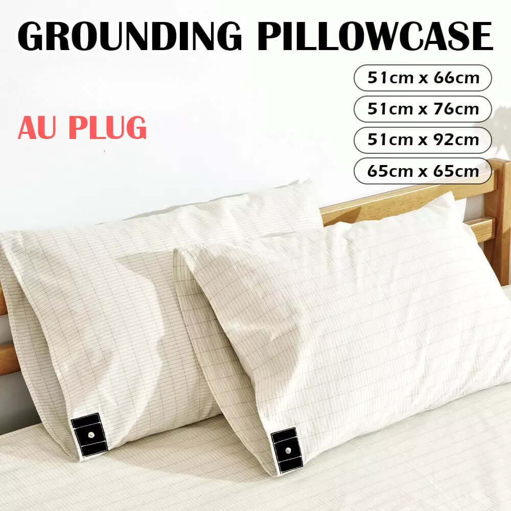 Grounding Pillowcase – 95% Organic Cotton & Silver Fiber for Natural Wellness