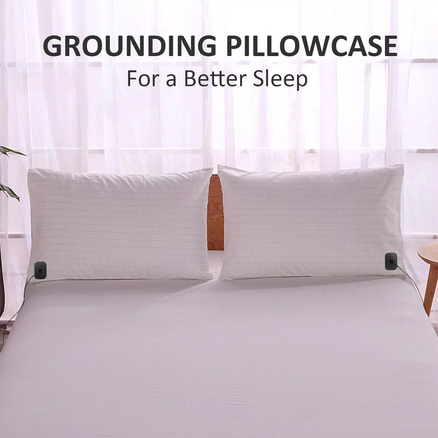 Grounding Pillowcase – 95% Organic Cotton & Silver Fiber for Natural Wellness Aussie Vital Supplies