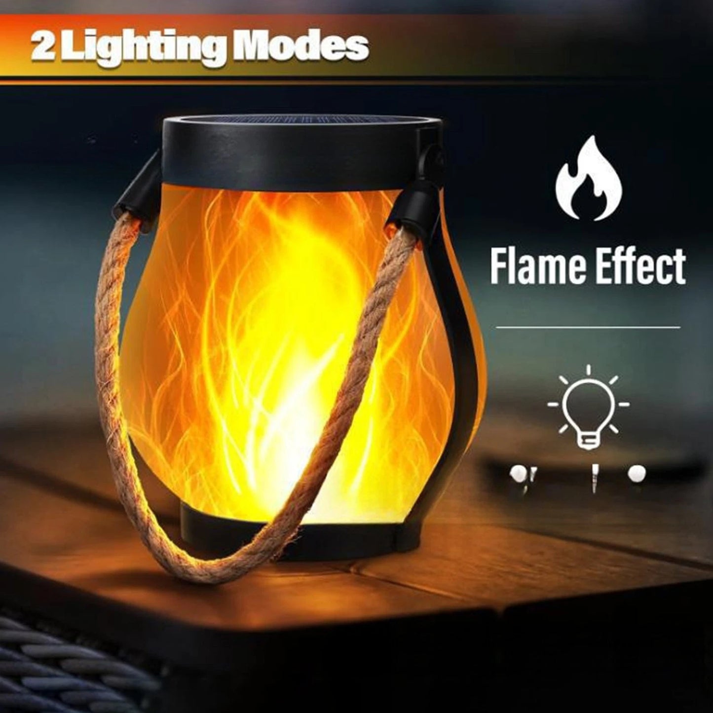 Flickering Flame Solar Garden Lamp Aussie Vital Supplies