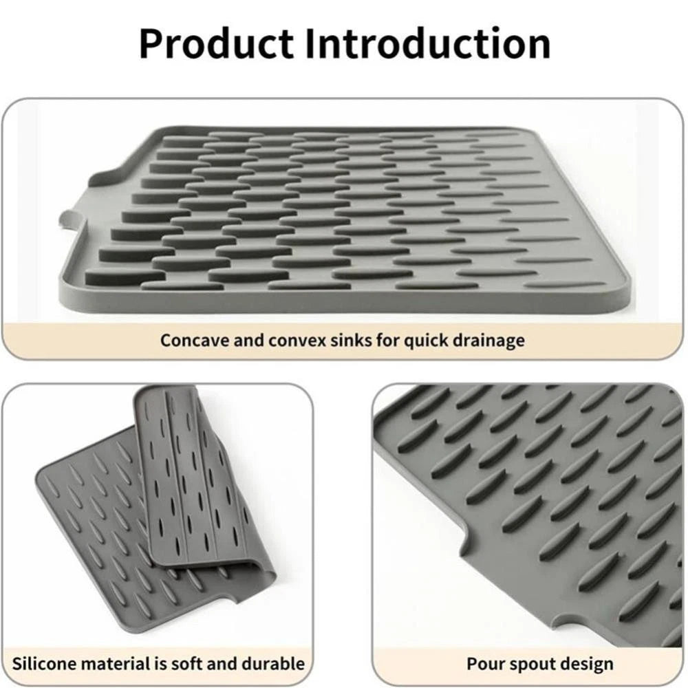 Silicone Drying Mat – Heat-Resistant & Space-Saving Kitchen Essential Aussie Vital Supplies