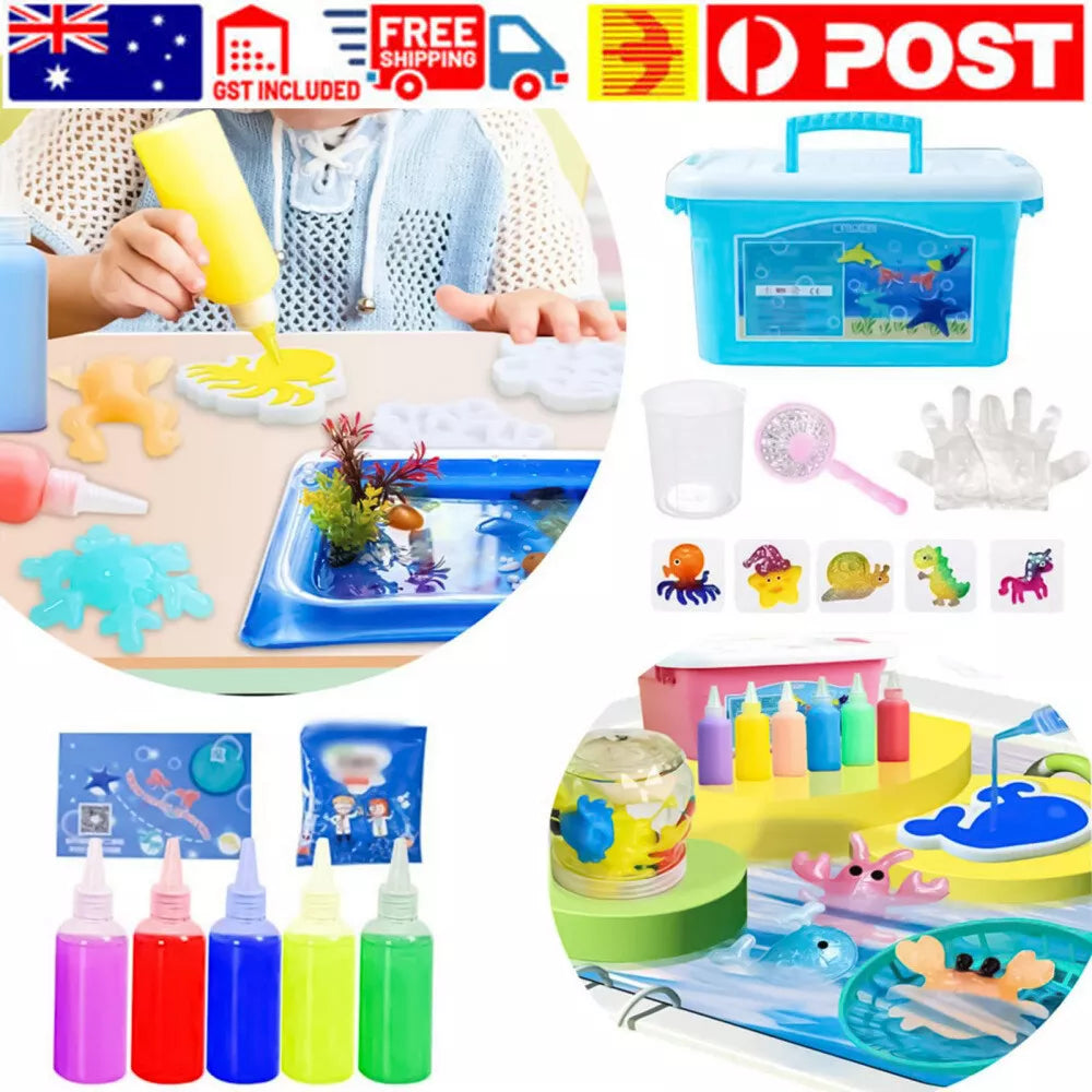 Water Elf Kids DIY Toys Kit – Creative 3D Gel Painting & Arts Craft Aussie Vital Supplies