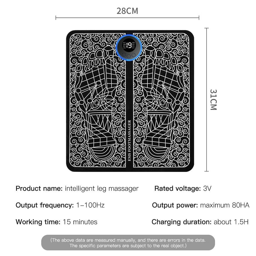 EMS Foot Massager Pad – Electric Muscle Stimulator for Foot & Leg Relaxation - 50% OFF While Stocks Last