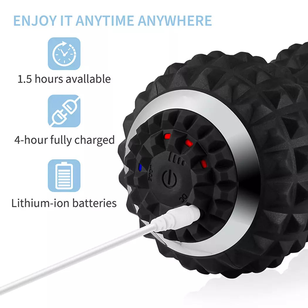 Silicone Vibrating Massage Roller – Muscle Recovery & Pain Relief