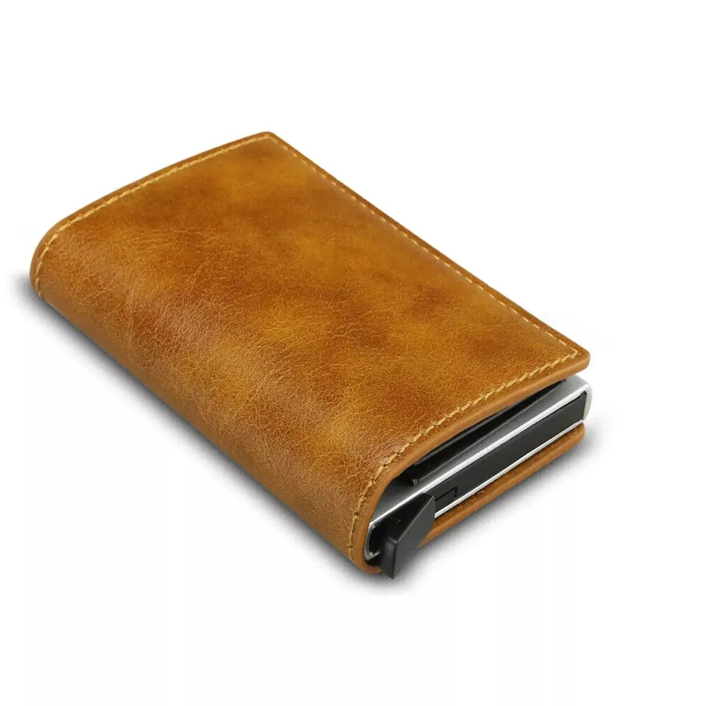 Smart RFID Blocking Wallet | Slim Leather Pop-Up Card Holder – 50% Off