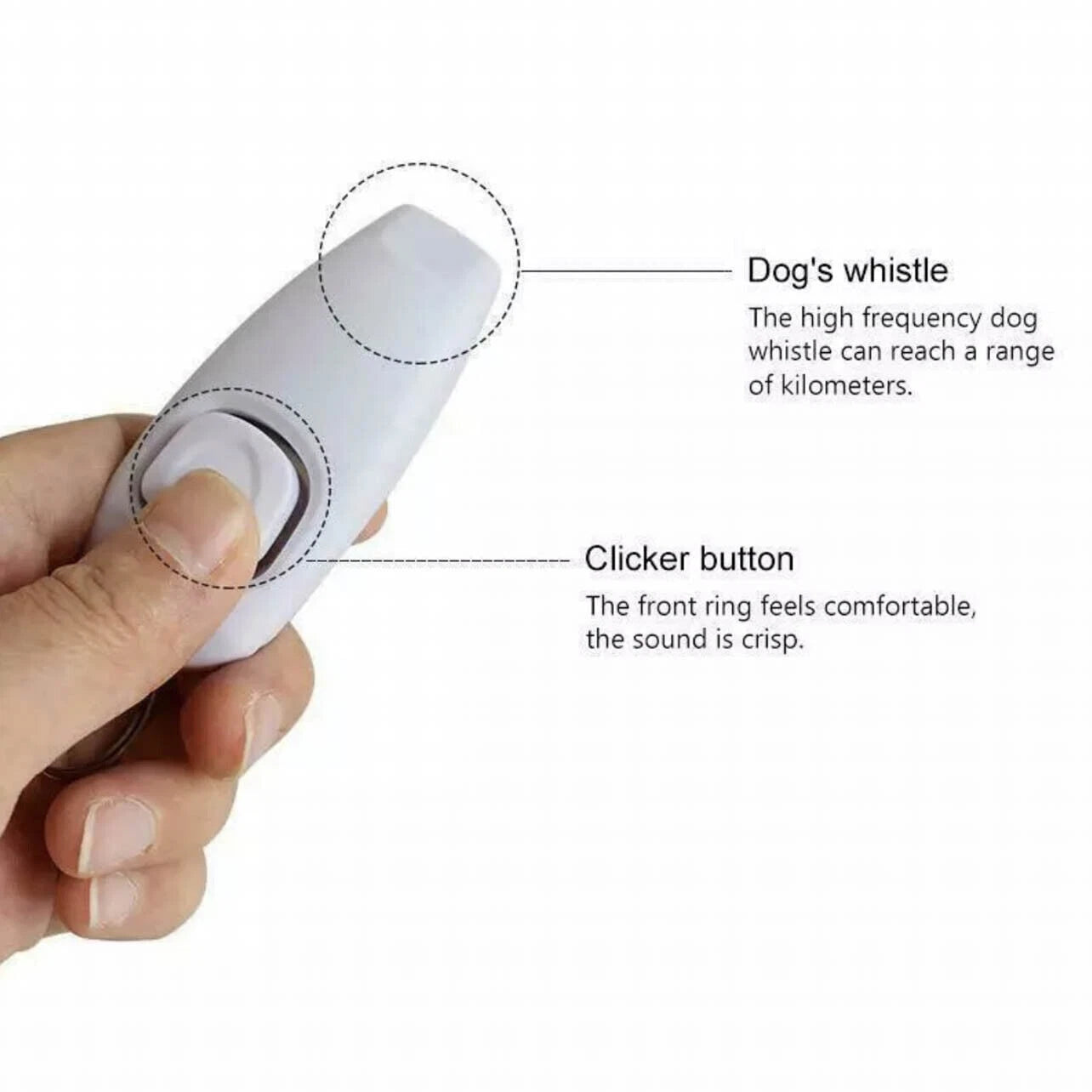 Dog Whistle with Clicker – 2-in-1 Trainer