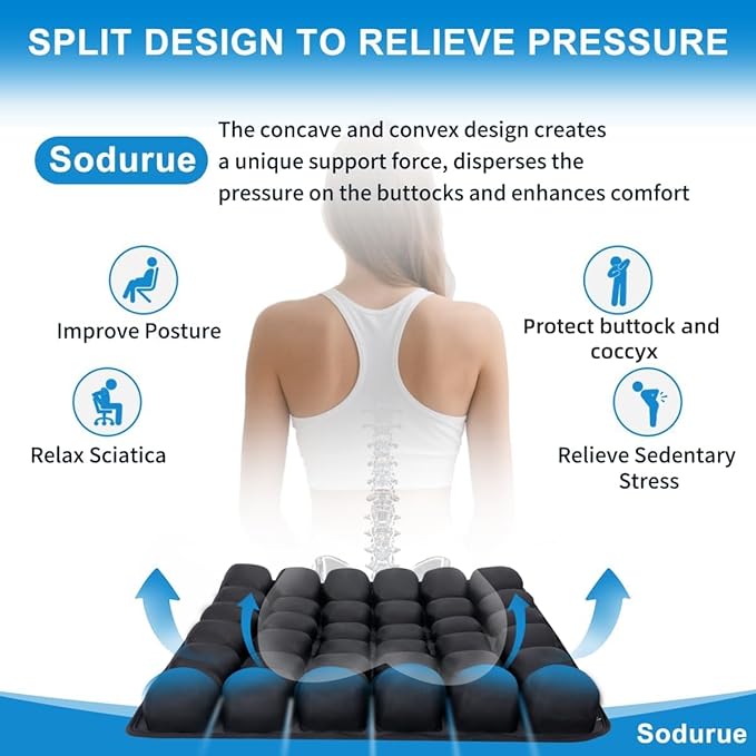 Portable Travel Seat Cushion – Lumbar & Tailbone Support