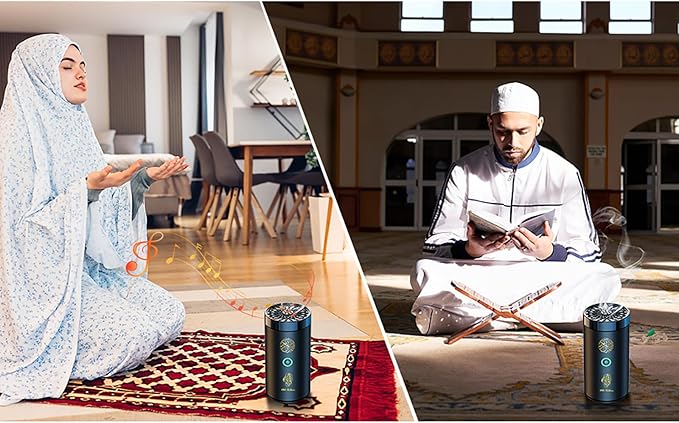 Electric Bakhoor Incense Burner with Quran Speaker – Portable Arabic Oud Burner Aussie Vital Supplies