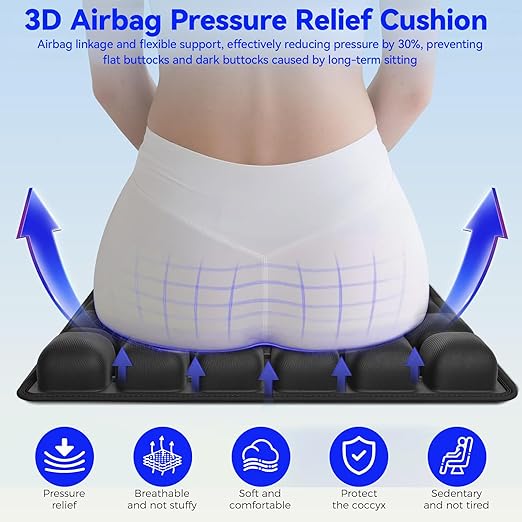 Portable Travel Seat Cushion – Lumbar & Tailbone Support