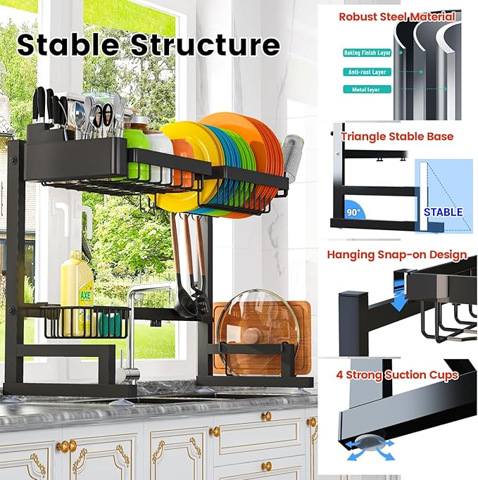 Dish Drying Rack Holder - Hurry 50% OFF Today Only!