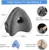 Close-up of soft, breathable fabric cover on the ergonomic alignment pillow.