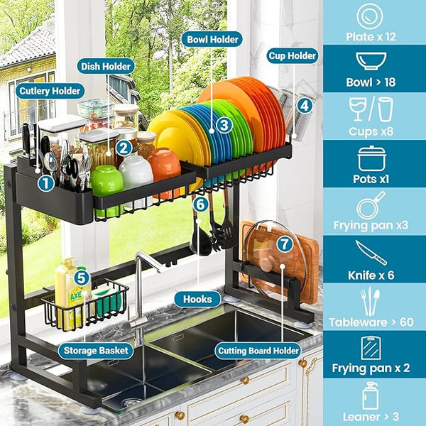 Dish Drying Rack Holder - Hurry 50% OFF Today Only!