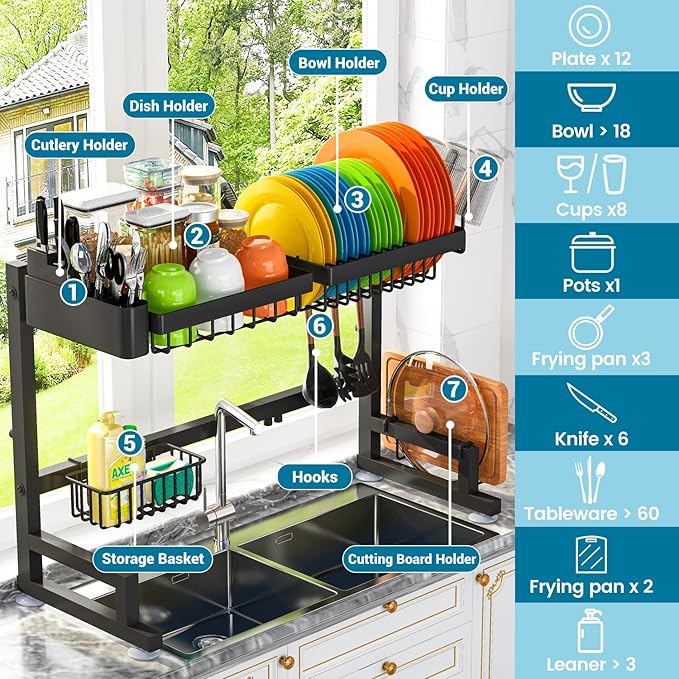 Dish Drying Rack Holder - Hurry 50% OFF Today Only!
