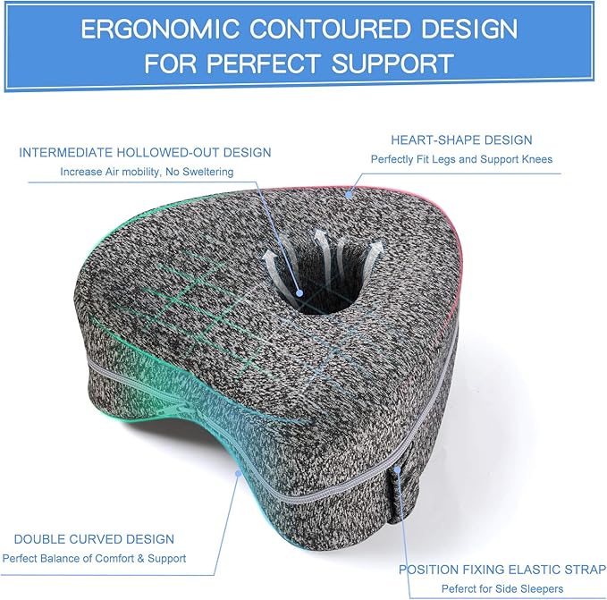 Dimensions and size specifications of the alignment pillow for optimal fit