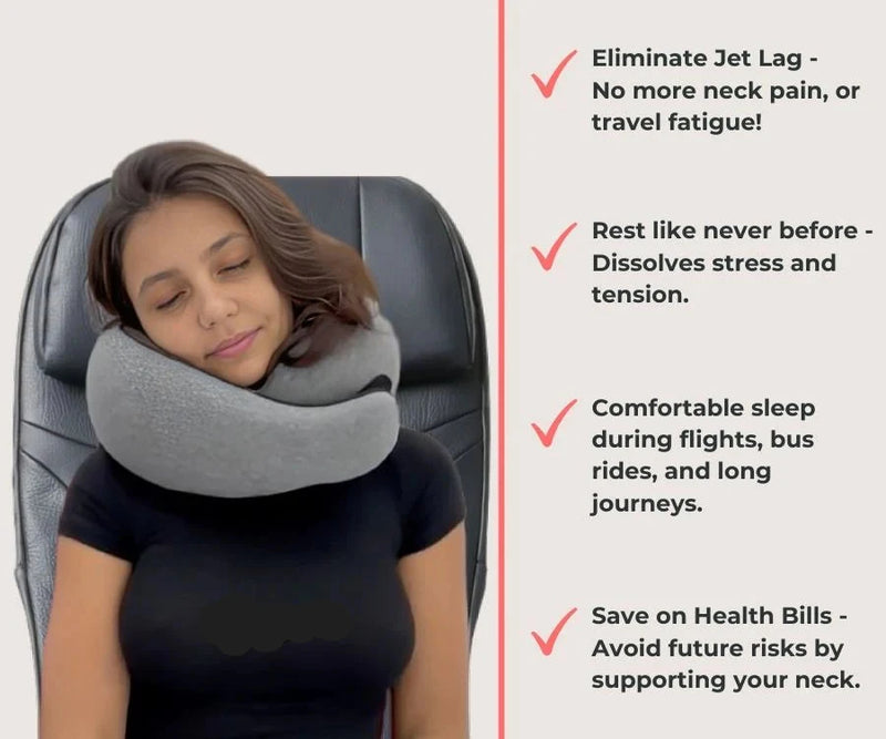 Travel Neck Pillow + Eye mask - 50% OFF Limited OFFER