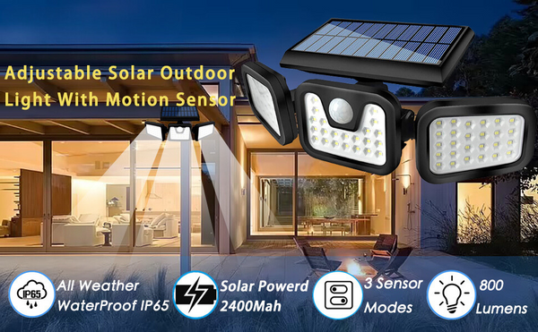LED Solar Motion Sensor Light - 50% Clearance Sale!