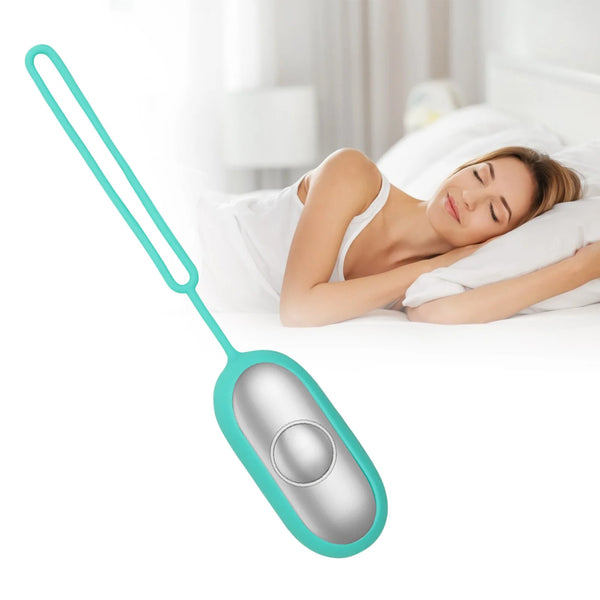 Individual using Calm Carry device in a serene environment.