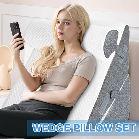 Adjustable Bed Wedge 3PCS Pillow Set