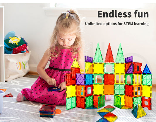 Magnetic Tiles Building Blocks Set