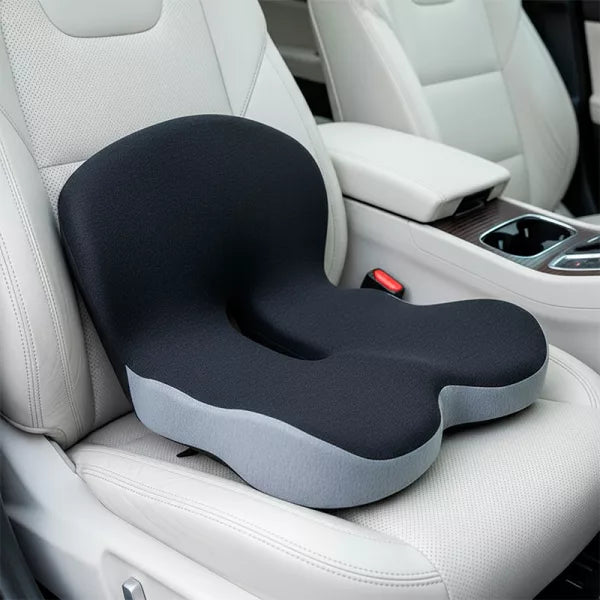 Memory Foam Seat Cushion Lumbar Support – 2-in-1 Back & Tailbone Relief - 50% OFF – Selling Fast