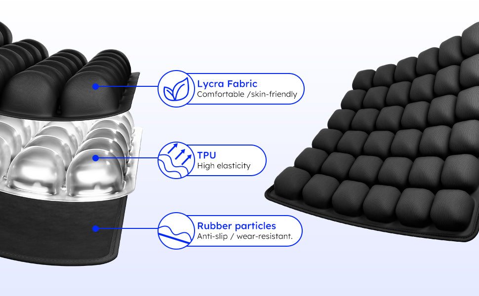 Portable Travel Seat Cushion – Lumbar & Tailbone Support