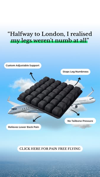Portable Travel Seat Cushion – Lumbar & Tailbone Support