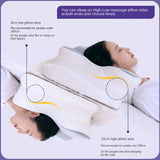 Displaying dimensions and size specifications of the cervical pillow.">