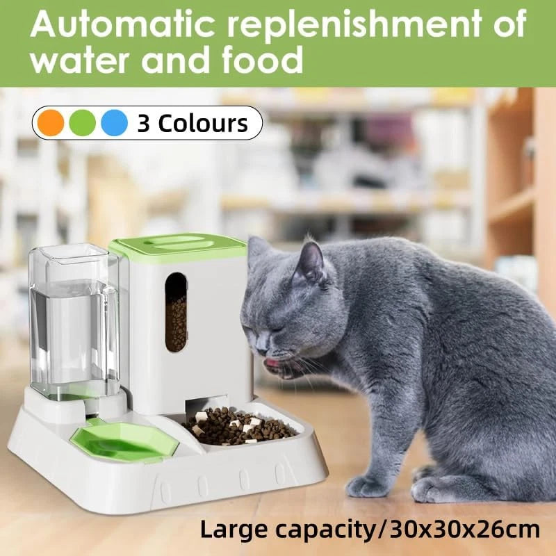 2-in-1 Dog & Cat Feeder Station