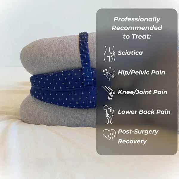 Ergonomic sleep alignment pillow designed to relieve joint stiffness and enhance sleep posture.