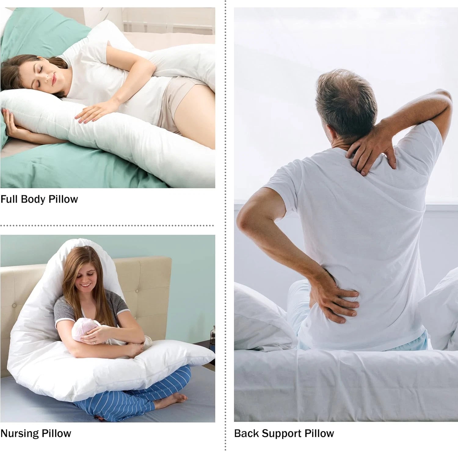 Pregnancy Pillow – Full Body Maternity & Nursing Support Aussie Vital Supplies