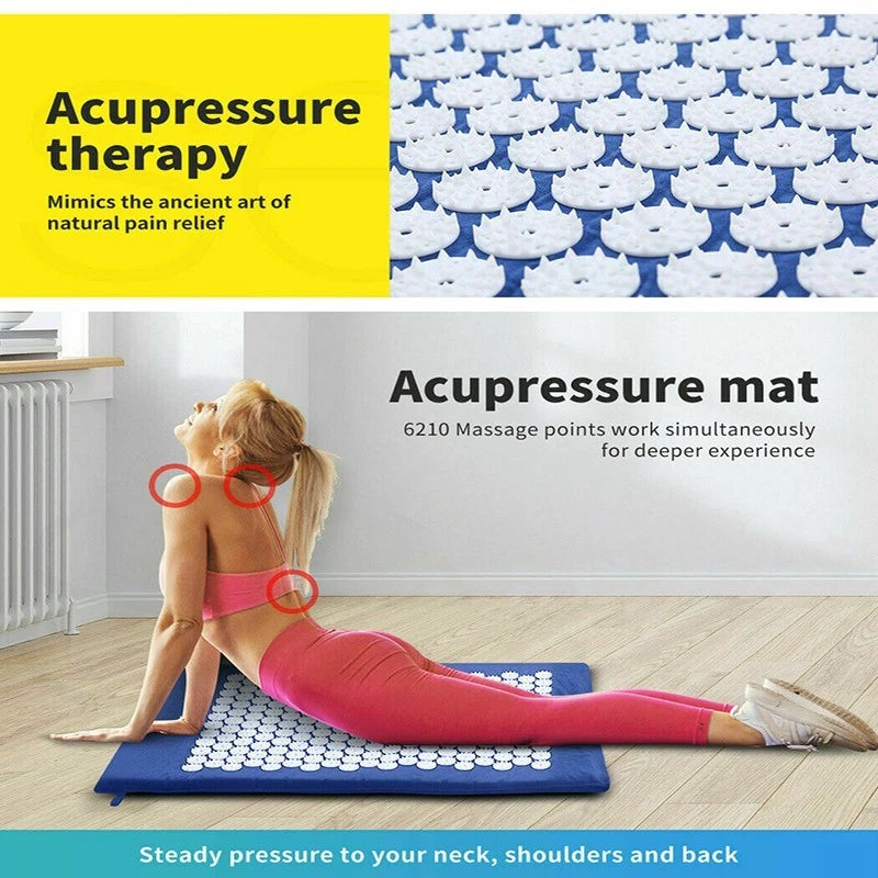 Acupuncture Massage Mat & Pillow Set – Stress & Pain Relief Aussie Vital Supplies
