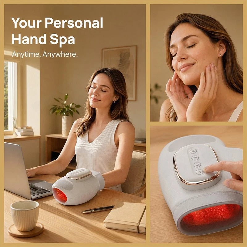 Electric Hand & Wrist Massager with Heat & Air Compression