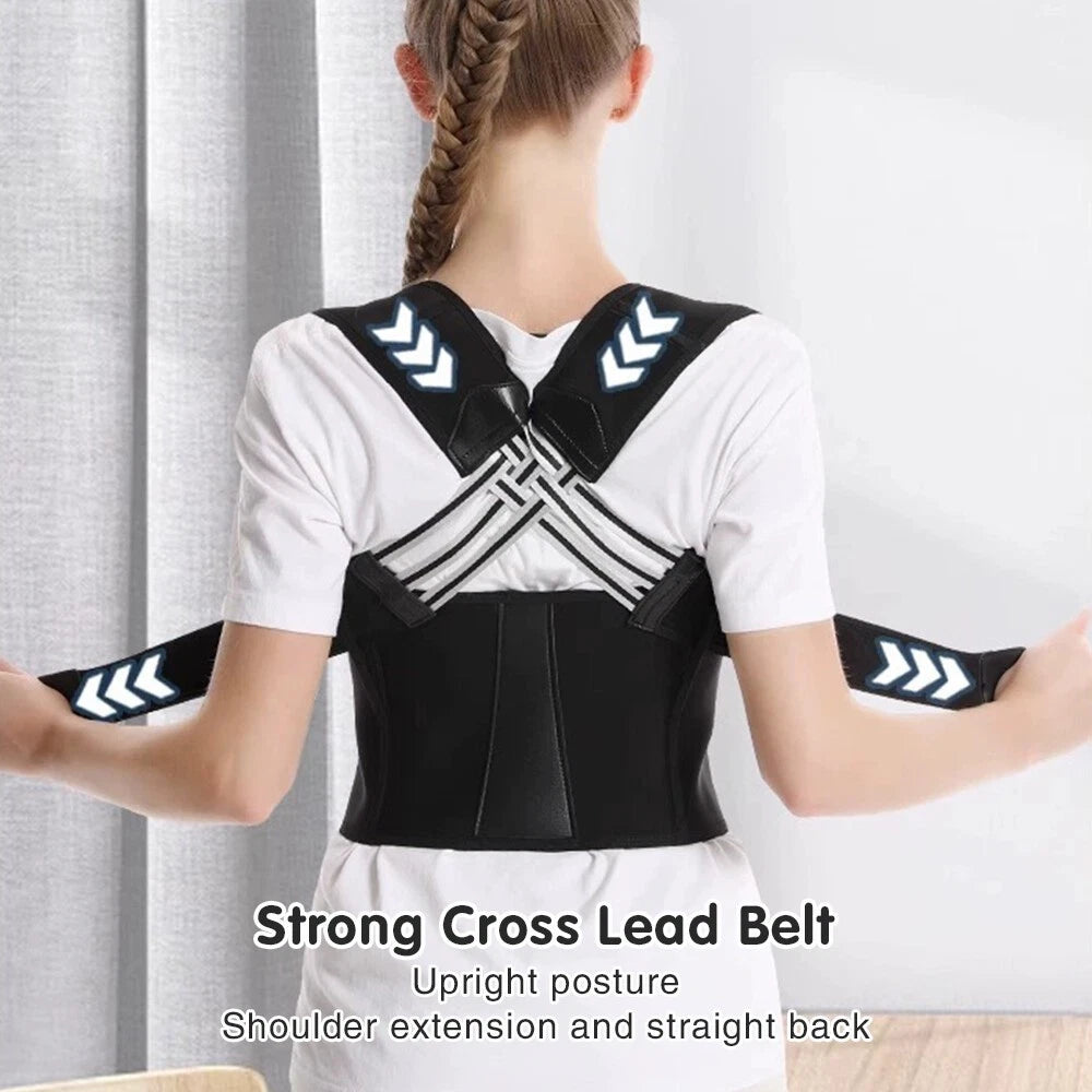 Back & Waist Posture Corrector – Adjustable Double Support Brace Aussie Vital Supplies
