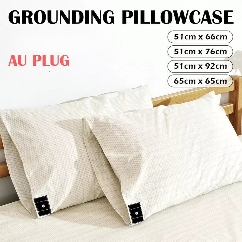 Grounding Pillowcase – 95% Organic Cotton & Silver Fiber for Natural Wellness