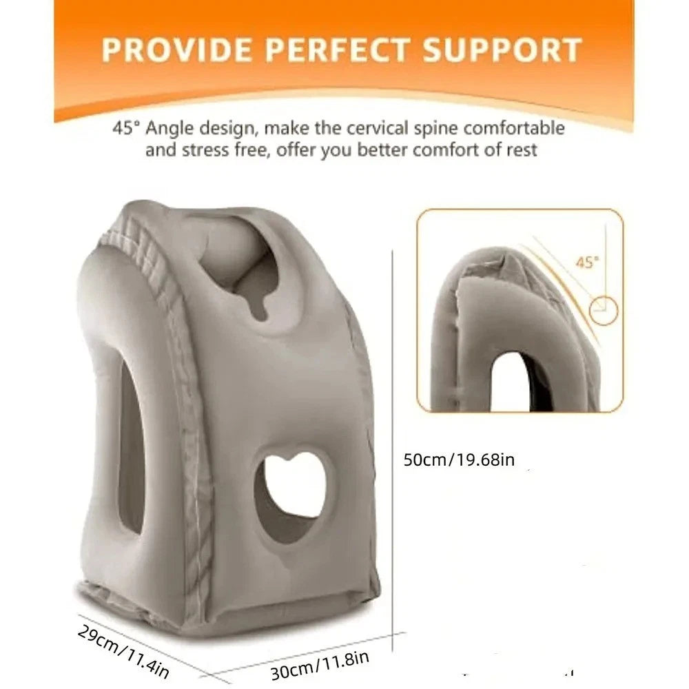 Inflatable Travel Pillow – Portable Neck & Body Support Cushion Aussie Vital Supplies