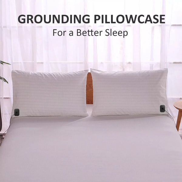 Grounding Pillowcase – 95% Organic Cotton & Silver Fiber for Natural Wellness
