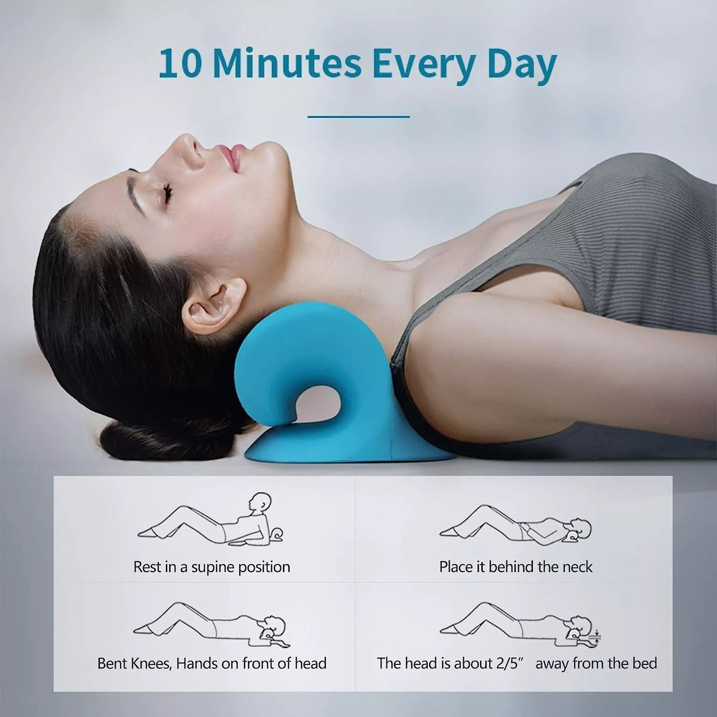 Neck Stretcher Pillow – Neck Pain Relief & Posture Support - Save 50% Today