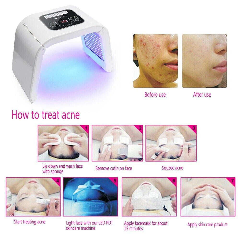 LED Light Therapy Machine – Professional Facial Skin Rejuvenation Device