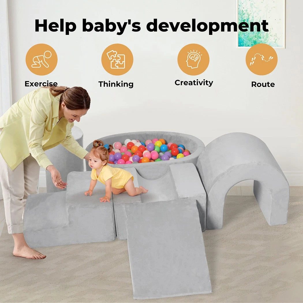 Soft Play Foam Blocks Set – Indoor Climbing & Learning Toy