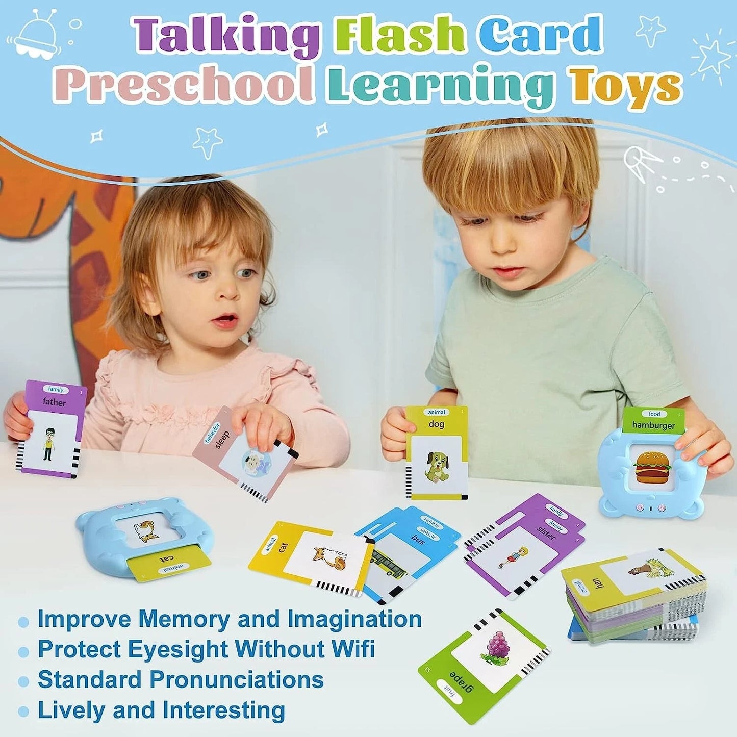 Talking Baby Flash Cards – Educational Learning Cards for Toddlers & Kids