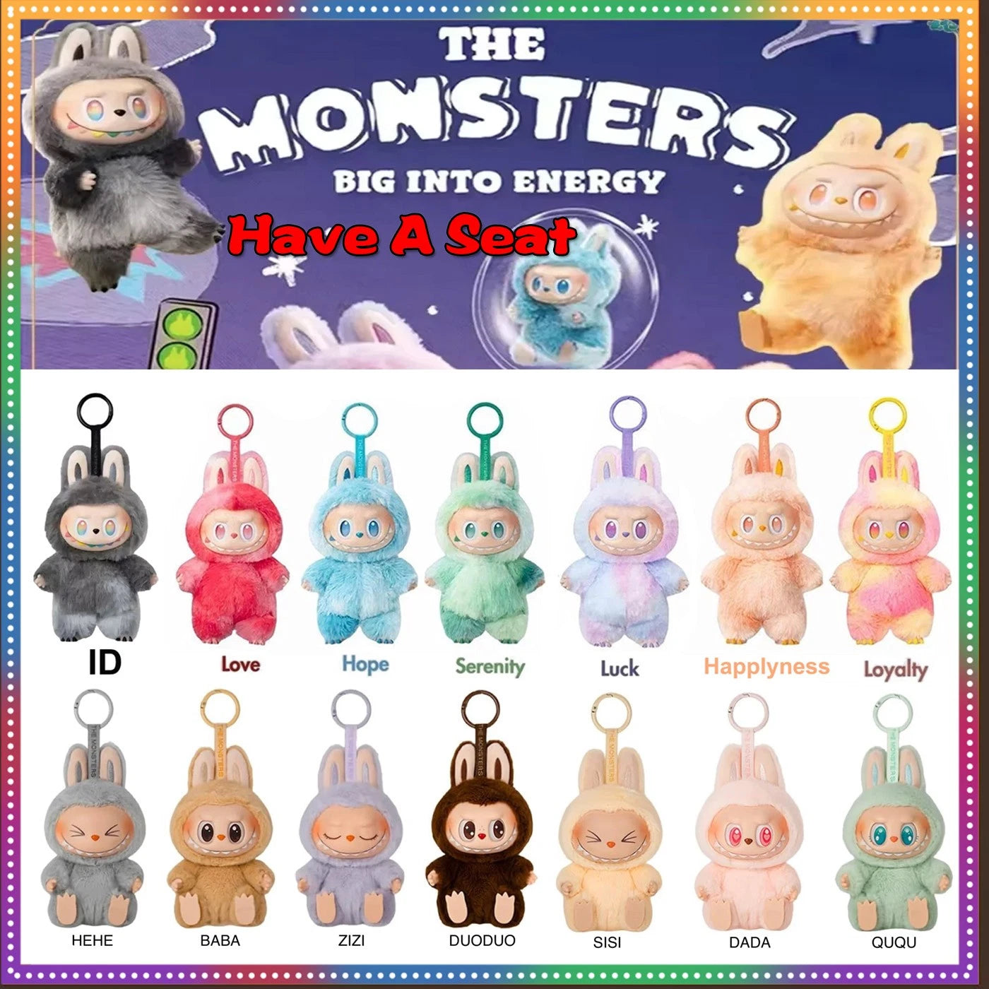 Labubu Big Into Energy Plush Blind Box Toy – Mystery Plush Keychain